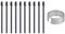 [10 Stück] Ersatzspitzen für Wacom One Standard Pen (2023 Edition) für Wacom One 13 Touch (DTH134) / Wacom One 12 (DTC121) / Wacom One M (CTC6110) / Wacom One S (‎CTC4110), Schwarz