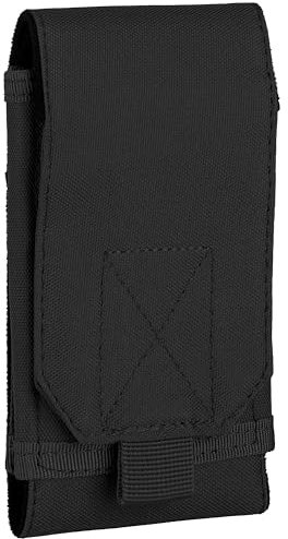 TacFirst Molle Magazintasche T153 SGL Single mag Pouch 9x17cm verschließbar 5.56 Holster (Schwarz)