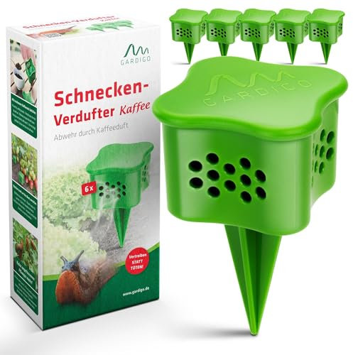 GARDIGO® Anti-Escargots & Limaces – Lot de 6 Piquets Répulsifs | Répulsif Naturel avec Marc de Café | Piège à Limaces Étanche et Durable | Alternative Écologique sans Produits Chimiques