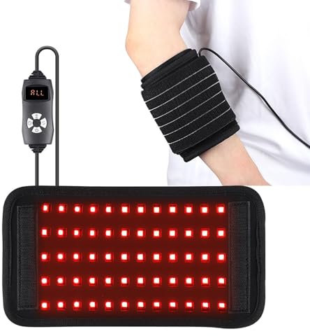 Red Light Therapy Mat Device,Light Therapy Belt with 650nm and 808nm Wavelength,Infrared Therapy Wrap Pad,Timing and 5 Dimming Mode Adjustable, for Back Shoulder Waist Joints Muscle Pain Relief