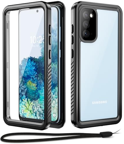Beeasy Coque pour Samsung S20 Etanche Antichoc, IP68 Waterproof 360 Integrale Protection Etui Avant et Arrière avec Protecteur d'Écran, Militaire Anti-Choc Housse Rigide Résistant Case Antipoussière