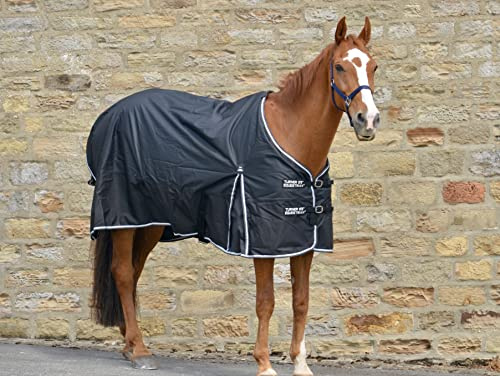 Turner Equestrian Couverture de pluie légère et imperméable 50 g (1,7 m, noir)