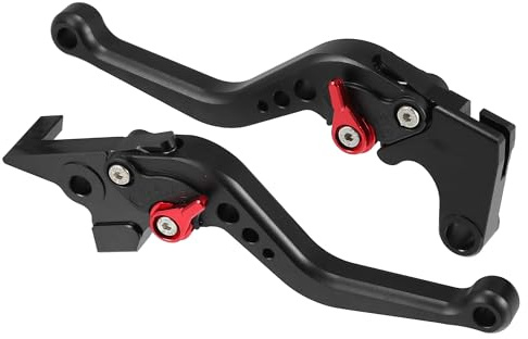 QUARKZMAN 1 Coppia di Leve Freno Frizione per Moto CNC per Yamaha FZ6 Fazer Nero