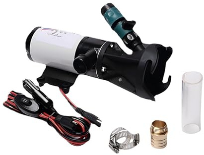 Domary Pompa Maceratrice per, Pompa per Acque Reflue, Maceratrice Rifiuti 45L Min, Ingresso 3 Pollici, Motore Elettrico a Corrente Continua Autoadescante a Doppia Pala in (12V)