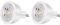 noobibaba Lampe LED MR11, Gu4 LED 12V blanc chaud 3W, projecteur LED MR11 GU4 12V 40 degrés, ampoule halogène 25W non graduable Remplace le pack de 2