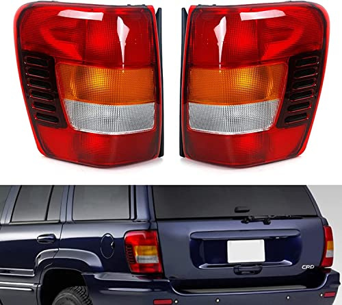 Auot Fanale Posteriore Blocchi Fari Posteriori per Jeep Grand Cherokee 2001 2002 2003 2004 2005 | Fanali Posteriori Freno Retromarcia Luci Posteriori Accessori