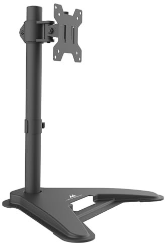 Maclean MC-987 Monitorständer für 13-27 Zoll Bildschirm, Monitorhalterung, Halterung Standfuß, Freistehend, VESA 75x75 100x100, Belastung bis 8kg