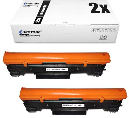 Eurotone HP 142A Schwarz 142A W1420A 142X W1420X Toner [ mit Chip mit speziellen Werkzeugen] Kompatibel für HP 142A W1420A 142X W1420X für HP LaserJet M110 M110w M110we, M140we Drucker (2er-Schwarz)