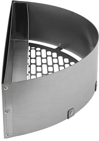 Fliuyr Panier à charbon de bois, insert Deluxe pour barbecue Low 'N Slow Smoking et barbecue au charbon de bois, acier inoxydable, support de panier à charbon de bois, 21 x 8,5 x 4,5, support de