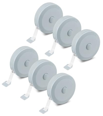 Flintronic 6 Pièces Mini Metre Ruban, 60inch / 1.5m Mètre à Ruban, Ruban à Mesurer Rétractable, Double Face à Double Echelle, pour Mesures de Corps, Couture, Mesurer la Poitrine