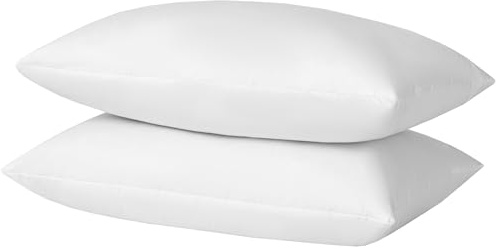 basic home® Hotel-Style 12x20 Goose Feather Pillow Insert for Sofa & Bed - 100% Odorless & Plump Cushion Filler - 233TC Cotton with Inner Liner to Prevent Poking (12 x 20 Inch)