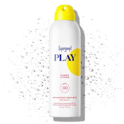 Supergoop! PLAY SPF 30 Antioxidant Body Mist w/Vitamin C - 6 fl oz - Broad Spectrum Sunscreen Spray - Great for Active Days