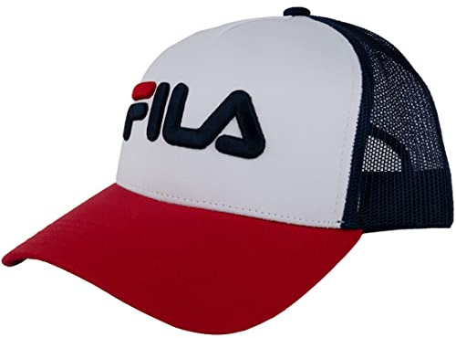 Fila - Beppu Trucker cap Linear Logo Snap Back, Cappellino da Baseball Unisex - Adulto