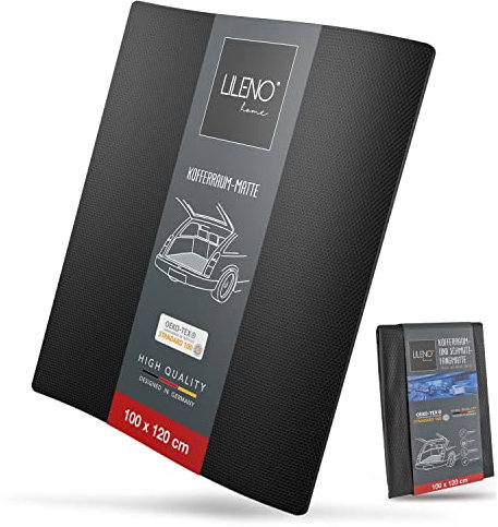 LILENO HOME Universal Anti Rutsch Schmutzmatte [100x120cm] Zuschneidbar und Wasserdicht - Antirutschmatte Auto - Kofferraummatte - Antirutschmatte Schubladen - Kofferraum Schutzmatte