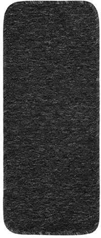 vidaXL 15x Alfombrillas Escalera Antideslizante Autoadhesiva Protector Alfombra Peldaños Adhesivos Decoración Amortiguación Antracita 60x25 cm