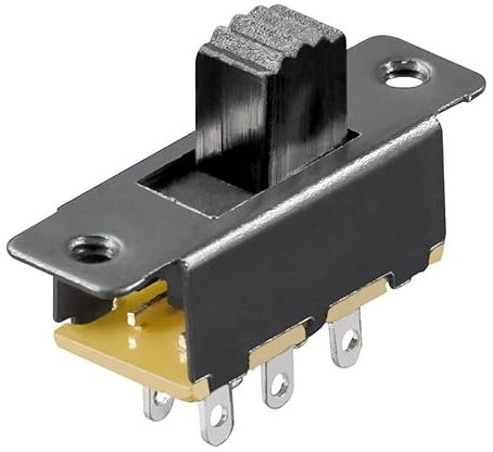 CABLEPELADO Interruptor Deslizante ON-OFF SPDT 1P2T 6 pines | Interruptor 6 terminales | Interruptor de palanca 2 Posiciones | máx. capacidad de carga 0,1 A | 150V