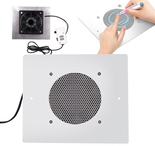 Nageldammuppsamlare, 60 W kraftfull inbäddad nageldammsug dammsugare spikar absorberande dammuppsamlare, nageldammsugare med filter