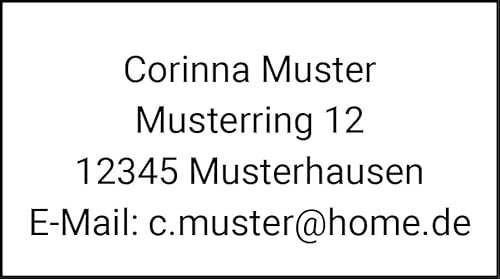 Adressaufkleber 195 Stück 38x21,2mm. Personalisiert mit Ihrem Wunschtext. Adressetiketten für jeden Anlass und Zweck