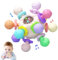Beißspielzeug Baby Spielzeug ab 3 6 Monate, Silikon Greifball für Babys, Sensorik Montessori Motorikspielzeug, Rassel Baby, Geschenk ab 0-3 4 5 6 7 8 9 12 Monate 1 Jahr Junge Mädchen