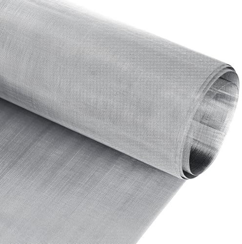 304 Stainless Steel Wire Mesh Roll 2M X 40CM Metal Mesh Fine Meshes Filter Rat Rodent Proofing Insect Fly Screens Mouse Window Sheet Mosquito Net for Vents Doors