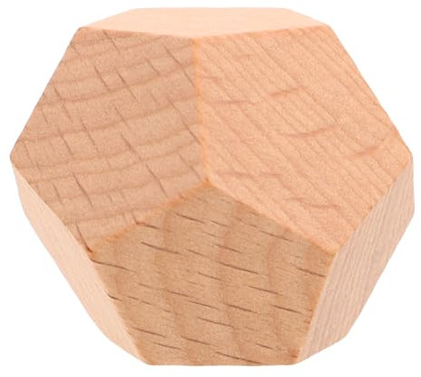 TOYANDONA Dadi Legno Vuoti Per Giochi Creativi Apprendimento Matematico e Progetti Da Te Legno Grezzi Per Ragazzo e Adulti