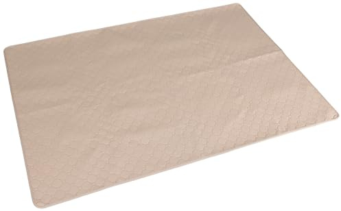 Kerbl Pet Alfombrilla Lavable para orina, para Conejos y roedores, Absorbente e higiénica, Lavable a 60 °C, Parte Inferior Impermeable, Marrón, 140x100 cm