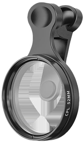 Renchey Filtro Polarizado para Teléfono,Clip Circular De 52 mm para Filtro Polarizador | Accesorios De Lente Polarizante para Cámara De Smartphone Adultos Aficionados Principiantes