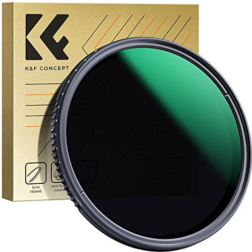K&F CONCEPT Nano-D Serie 40,5mm ND Filter ND8-2000 Variabler Graufilter (3-11 Blendenstufen)