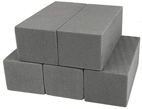 CCINEE Dry Floral Foam Bricks,Florist Foam Blocks Supplies for Artificial Flower Arrangement DIY Craft,Pack of 5