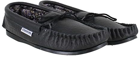 Lambretta Black Leather Moccasin UK8