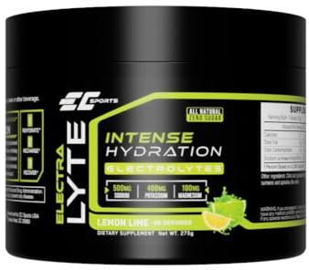 EC Sports ElectraLyte - Electrolytes Powder Supplement - Zero Sugar Electrolytes Drink Mix for Mineral Hydration - Real Fruit Extracts & Premium Electrolyte Powder - 50 Servings
