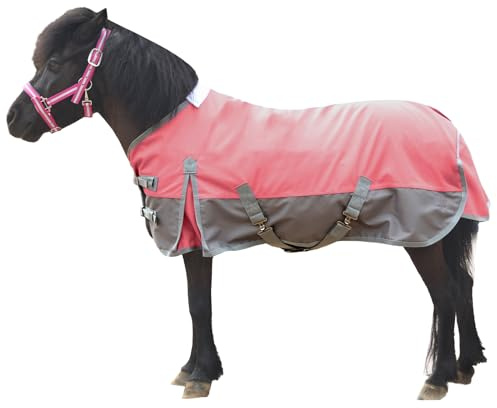 Gallopoff Couverture de pluie 1200D pour poney/shetty, sans rembourrage, 0 g, légère, imperméable, respirante et indéchirable pour poulains, mini chevaux, chevaux nains, petits chevaux et miniponys
