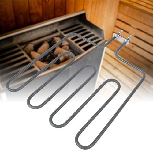 Greensen Élément Chauffant électrique pour Poêle de Sauna, 1500 W 2000 W 3000 W, Support de Chauffage Uniforme, Accessoires de Sauna, Composant D'élément Chauffant de Sauna à Chaleur