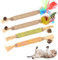 ERKOON 4 Stück Katzenminze Spielzeug, Kausticks für Katzen, Cats Dental Care Spielzeug, Chew Stick Help with Tartar & Bad Breath Healthy Hygiene