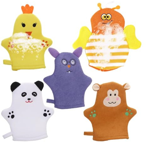 Gants Pour La Douche 5 Pièces Réutilisable Antidérapant Accessoire