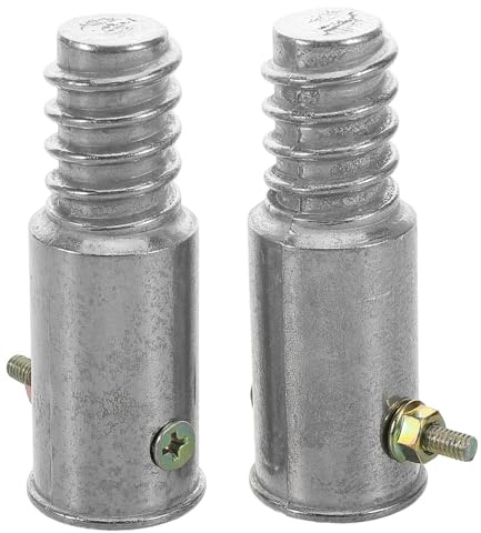 Alipis 4pièces Lot de Embouts Filetés pour Manche de Balai Connexion Alliage Aluminium Adaptateur pour Rallonge de Manche