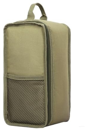 CashMuch Sac de rangement pour lampe à huile de 5 L, polyester 600D pour lanterne de camping avec poignée et poche en maille, 15 x 13 x 27 cm