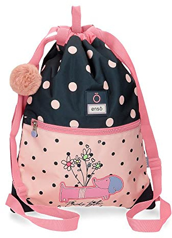 Enso Friends Together Mochila Saco, Rosa, 35x46 cms