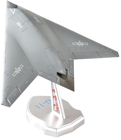 1/45 Chinese Hongdu GJ-11 Sharp Sword Stealth Unmanned Combat Aerial Vehicle UCAV Drone Diecast Metal Model