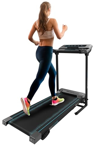 Cecotec Faltbares Laufband DrumFit WayHome, Neigung, Massagegürtel, Hanteln und Schaumstoffstangen, 1-18 km/h, 12 Programme, Breite Lauffläche