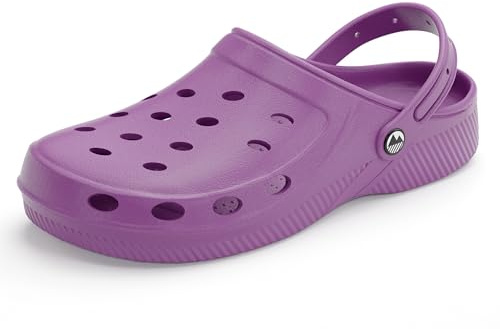 Lakeland Active Women's Silloth Lightweight Ventilated Clogs - Purple - 5 UK