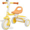 besrey Kleinkinder-Dreirad mit Klingel, Kinderdreirad Alter 18 Monate bis 5 Jahre, Kleinkinderfahrrad für 2-4-Jährige, Geschenke & Spielzeug für Jungen & Mädchen, Gelb