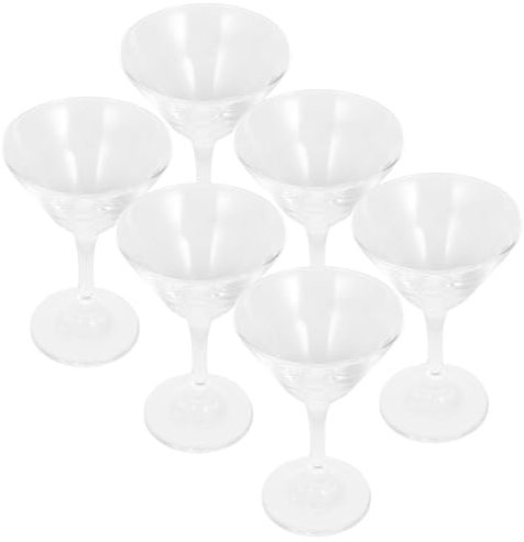 BESTonZON Gläser 6Er-Pack Weingläser-Kelche 4-Unzen-Vintage-Glaswaren-Wasserkelche Stielglas-Weinkelche Für Party Hochzeit Bar Restaurant (120 Ml) Trinkbecher
