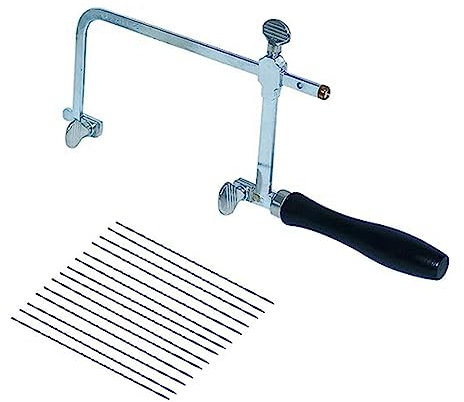 Saw Jigsaw Blade, Movable Saw with 12 Different Jewelry Saw Blades, Jewellery Cutting Tool for Gold