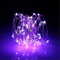 BUYERTIME 5M/16.4ft 50 LEDs Fairy String Lights, Battery AA Operated Silver Wire Fairy Lights for Indoor Bedroom Wedding Christmas Party Decoration (Purple)
