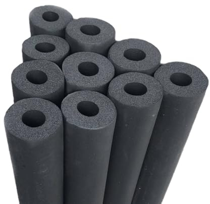 Tubo Isolante in Schiuma ID 6 9 13 16 19 22 25 28 32 43 48 60 76 89 108mm Tubi Coibentati Alta Densità, Pipe Insulation per Tubi Condizionatore, Supporto Impugnatura 2m(ID22mm x T20mm x L2m)