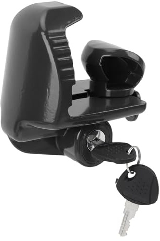Keenso Släpvagnslås med Nycklar, Universellt Dragkrokslås för 1 (Black)