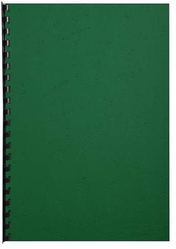 Forever A4 270 g/m² Grain Cuir à anneaux Coque – Vert foncé (lot de 100)