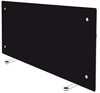 ADAX Clea Glass Wifi Portable Electric Heater + Timer. Home Automation Heating (Black, 800W)