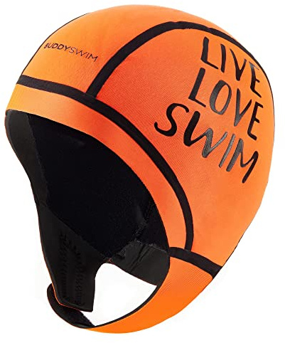 BUDDYSWIM Cuffia Nuoto in Neoprene da 2,5 mm per Il Nuoto in acque libere. Cuffia Piscina Uomo e Donna in Neoprene Isolante dal Freddo con Chiusura Facile, per Snorkeling, Surf e lavori Acquatici.